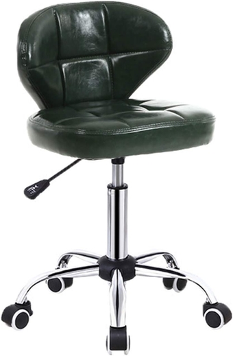 Multi-Purpose Hydraulic Esthetician Stool Rolling Swivel Salon Stool Chair with Back Tattoo Massage Facial Spa Stool Chair (Multicolor)-Green