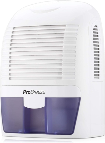 Electric Mini Dehumidifier, 2200 Cubic Feet (250 sq ft), Compact and Portable for High Humidity in Home, Kitchen, Bedroom, Basement, Caravan, Office, Garage