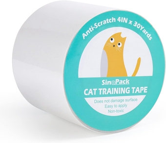Cat Tape for Furniture Double Sided Cat Tape 4Inch x 30Yds, Cat Scratching Tape, Cat Training Tape, Cat Tape for Couches, Cat Scratch Deterrent for Furniture, Cat Scratching Tape for Cat