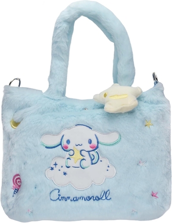 Cute White Dog Plush Crossbody Bag with Adjustable Shoulder Strap, Kawaii Handbag with Buckle, Kitty Family Wallet Purse Shoulder Bag Coin Pouch Accessories for Women Girls