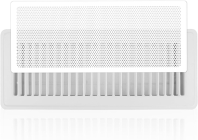 Floor Regster Vent Cover- 4"x12" Ar Vent Screen Mesh, Frame Tape Perfect for Multple Materal Ar Vent Flters (4-Packs)- Whte