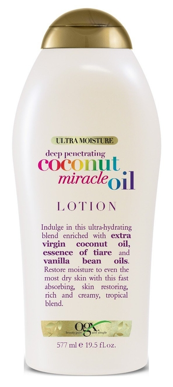 Body Lotion Coconut Oil Miracle 19.5 Ounce (577ml) (3 Pack)