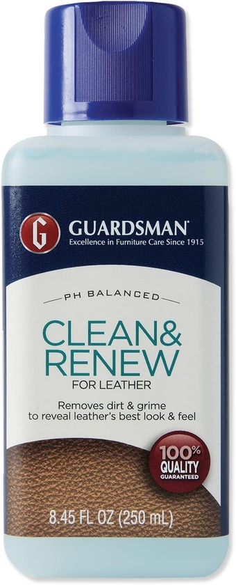 Clean and Renew Leather Protector for Leather Furniture & Car Interiors | Small Leather Goods and Leather Shoe Cleaner, 8.45 Fluid Ounces