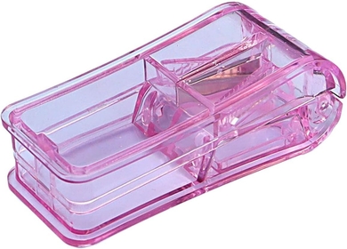 Convenient Pills Cutter Storage Box for Easy Medication Management Easy to Carry for Travel Work Portable Pills Cutter Transparent Pills Cutter with Storage Compartment for Home and Travel Convenient
