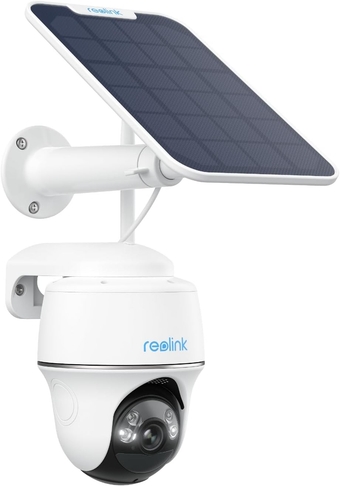 Argus PT +SP - 5MP Security Cameras Wireless Outdoor, Solar Powered, 360° Pan Tilt, 5/2.4Ghz Dual Band WiFi, Smart Detection, No Extra Fee, No Hub Needed