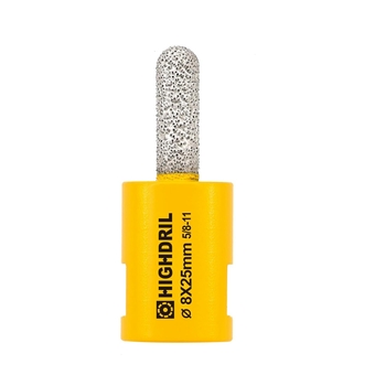 Diamond Mortar Raking Bit -  5/16" x 1" (8mm x 25mm) 5/8-11 Thread Diamond Mortar Router for Old Mortar,Blown,Damaged Bricks or Natural Stone Removal