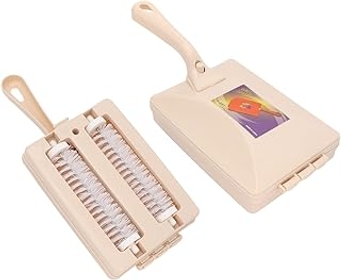 Carpet Debris Brush.Carpet Brush,Handheld Carpet Table Double Roller Brush Head Carpet Table Brush Pet Hair Cleaning Brush...