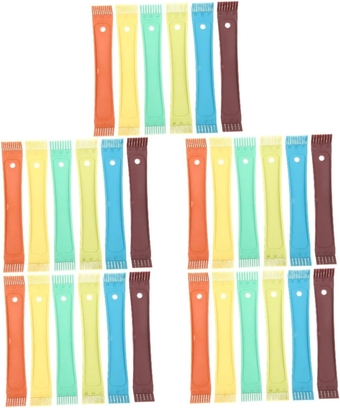 30 Pcs Air Conditioner Fin Comb Deck Board Ac Condenser Cleaner Refrigerator Coil Brush Coil Cleaner for Ac Unit Radiator Brush Radiator Fin Comb Accessories Plastic Straight Hair