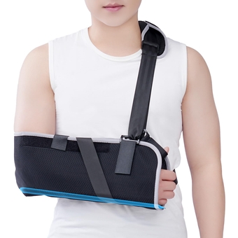 Arm Sling for Broken Fractured Bones Elbow Wrist, Adjustable Shoulder Immobilizer & Rotator Cuff Support Sling, Arm Brace for Shoulder Injury, Universal for Left and Right Arms, Men& Women(M)