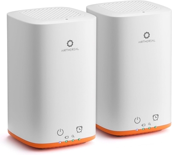 Airthereal PA300-GO Portable Ozone Generator - Cordless Battery Powered Odor Eliminator for Refrigerator, Car, Travelling, Shoe Cabinet, and Other Small Spaces, White 2-Pack