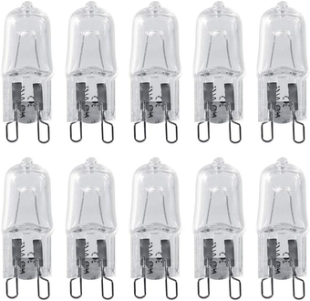 Light Bulb, 10Pcs G9 Base Halogen Light Bulb 120V 40W Lighting Replacement Home Warm White Bright, Light Bulbs