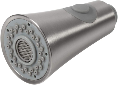 1/2" Sink Spray Shower Head, ABS Plastic Kitchen Sink Faucet Pull Down Steel Replacement Pull Out Spray Shower Head Silver