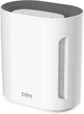 ® Zone™ Air Purifier for Bedroom & Living Room, 4-Stage Filtration & UV-C Light, H13 HEPA Filter Helps Remove Bacteria, Pet Hair Dander, Allergens, Germs, Smoke, Dust (White)