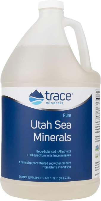 | Pure Utah Sea  Dietary Supplement | Naturally Concentrated Inland Seawater | Sport Electrolyte Replacement Drink | Nutritional Seasoning | Salt Alternative | 1 gal.