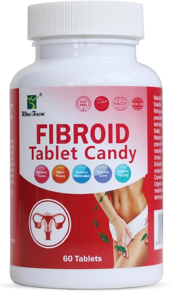 Fibroid Tablet Candy, 1000 mg Nutritional Supplement Sugar Tablet for Women, Naturally Helps in Shrinking Fibroids and Ovarian Cysts, 60 Tablets