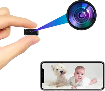 Tiny Camera Full HD 1080P, Small Nanny Cam for Home, Indoor WiFi Wireless Security Surveillance Cameras, Night Vision, Motion Detection, App Live Feed to Phone, SD Card Slot (MW3N)