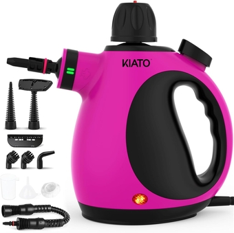 Handheld Steam Cleaner, 10 in 1 Hand Held Steamer for Cleaning, Portable Pressurized Steamer for Home Use, Bathroom, Mini Steam Cleaners for Upholstery Furniture Sofa Couch Floor Tile Grout Car