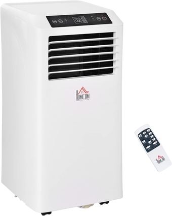 10000 BTU Mobile Portable Air Conditioner with Cooling, Dehumidifier, Ventilating, Remote Control, 24-Hour Timer, Portable AC Unit for Bedroom, Living Room, Home Office, White