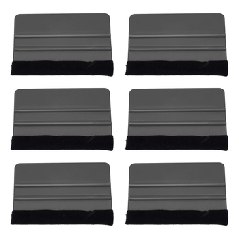 Car Scraper, 10Pcs Car Scrapers Felt Squeegee for Film Packaging Electronic Repair Black, Multitools (Black)