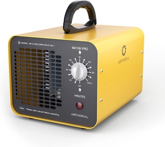 Airthereal MA10K-PRO Ozone Generator 10000 mg/h High Capacity O3 Machine, Home Ionizer Odor Remover, Yellow