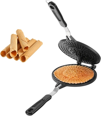 Waffle Cone Maker Non-stick Ice Cream Cone Maker 6.7 inches Ice Cream Cone Waffle Maker Household Egg Roll Maker Waffle Bowl Machine for DIY Ice Cream Waffle Cone Desserts