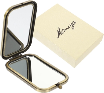 2pcs Peacock Makeup Mirror Womens Purse Small Wallet Purse Mini Purses Compact Mirror with Light Antique Peacock Mirror Pearl Hairbands Women Mini Wallet Metal Mask Travel Delicate