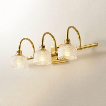 wall lamps , Wall Vanity Light Fixture Bathroom Sconce Lighting Fixture, Modern Makeup Mirror Front Lamp with Glass Shade, Bath Vanity Wall Lamps for Mirror Cabinet Dressing Table ( Size : 3light )