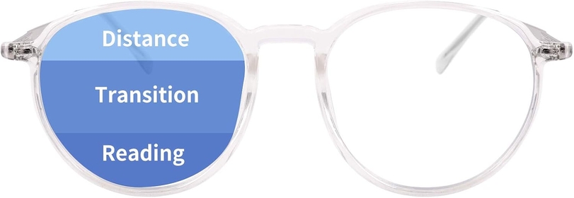 Progressive Multifocus Reading Glasses Blue Light Blocking Anti EYE Strain Computer Eyeglasses B4015