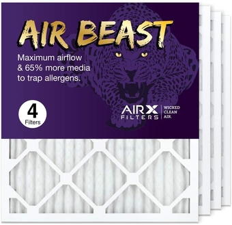 AIRx Filters 18x20x1 Air Filter MERV 11 Pleated HVAC AC Furnace Air Filter, Air Beast 4-Pack, Made in the USA