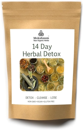 SUKHAM' Detox & Cleanse Powder for Weight Loss for Men & Women - 14 Day Program with Plant-Based Superfoods for Healthy Immune System Support|70 Grams|Per Serving 5g