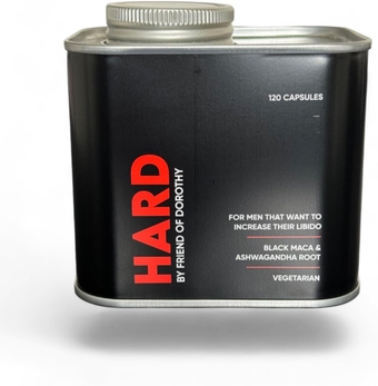 – All Natural Hard Supplement – Enhances Endurance - Black Maca and Ashwagandha Root, Stay Hard for Longer - 120 Vegetarian Capsules in Tin - 2 Months Supply