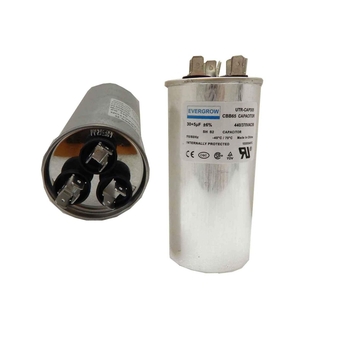 30+5 uF 30/5 MFD 370/450 VAC CBB65 Dual Run Start Round Capacitor for Condenser Straight Cool or Heat Pump Air Conditioner or AC Motor and Fan Starting (Cap-Dual -271)