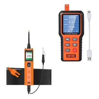 Automotive Circuit Tester 0-65V LED Test Light Probe Tester 6V 12V 24V Car Power Circuit Probe Kit Short Finder Master Kit, Air Quality Monitor Indoor Air Quality Meters Testing Kit