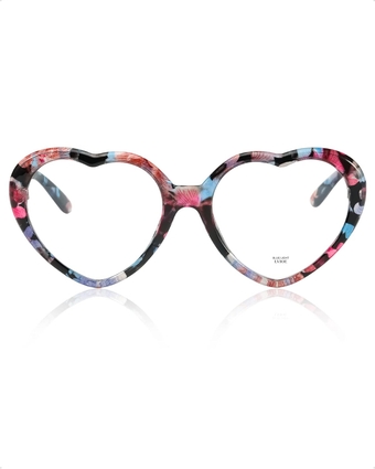 Heart Blue Light Blocking Glasses for Women Clear Fake Glasses Fashion UV Blocking Filter Glasses LB960