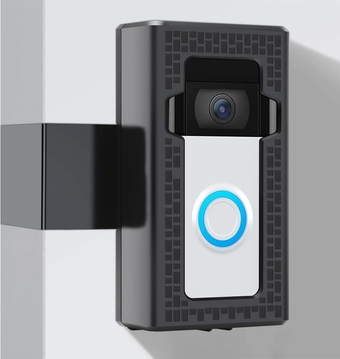 Anti-Theft Video Doorbell Mount Compatible with Video Doorbell 4/3/3 Plus/2/1/(2020 Release),No-Drill Adjustable Mounting Bracket Cover Holder Accessories For Apartment Door Renters Home Office