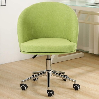 Round Chairs and Stools with Casters Height Adjustable Simple Computer Chair Study Room Bedroom Single Chair Home Height Without Adjustable Office Chair Lifting Rotation of The Armrest Blue (Green )