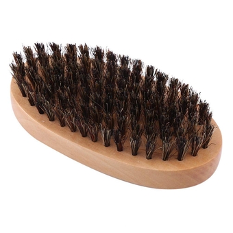 Beard Brush for Men, Oval Beard Brush Boar Bristles Shaving Brush, Shaving Cleaning Grooming Tool, Cleaning Shaving Shaping Brush, Grooming Brush