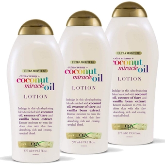Extra Creamy + Coconut Miracle Oil Body Products (Lotion, 19.5 oz Pack of 4)