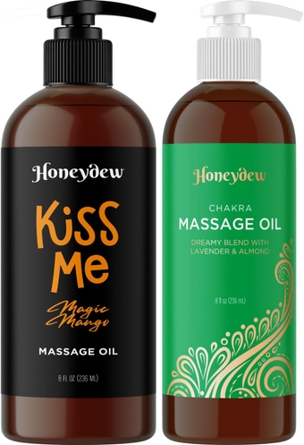 Sweet and Sensual Massage Oils for Couples - Mango and Aromatherapy Romantic Full Body Massage Oils with Sweet Almond Oil for Easy Gliding Special Moments - Therapeutic Grade Scented Body Oils