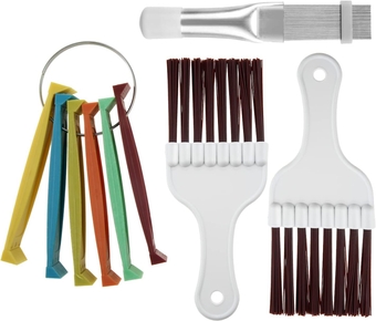 FCR6 Fin Comb Tool Set, 2PCS Air Condenser Fin Cleaning Brush, Steel AC Evaporator Comb, Prolonging Service Life and Increasing Efficiency