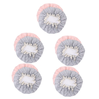 10 Pcs Elastic Shower Cap Hats for Women Shower Caps Rainbow Shower Cap Shower Bonnet Reusable Bath Cap Bathing Cap Hair Cap Head Large Shower Cap Miss Peva Breathable