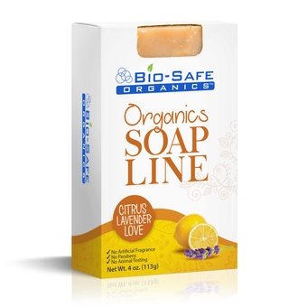 Citrus Lavender Love Organic Soap | 100% Organic Handmade Luxurious Bath Soap | All Natural Soap| Relaxing Aromatherapy for All Skins | Moisturize w Pleasure Fragrance 4 Oz Bar