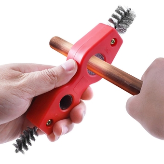 Copper Pipe Cleaner, Pipe Cleaner and Reamer Set Inside and Outside Tubing Polishing Deburring Brush for Copper Tube