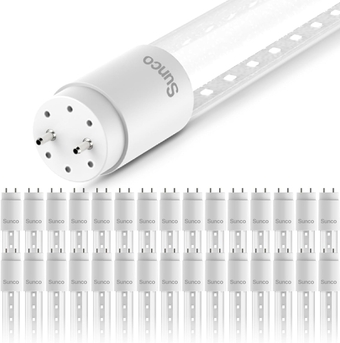 30 Pack 4ft. T8 Durable Instant-On Flicker-Free Indoor Industrial Commercial Grade Warehouse Clear Plug & Play LED Tube, 2400 Lumens, Type A+B, 5000K, 20W, Non-Dimmable, AC120-277V - UL, FCC