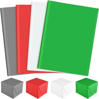 60 Sheets Christmas Tissue Paper Assortment 14 X 20 Inch Red Green White Gray Gift Wrapping Tissue Paper Bulk for Holiday Gift Crafts Bags and Party Decorations