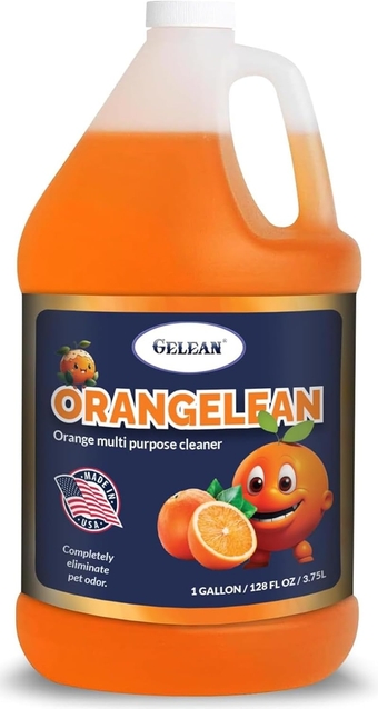 Multi Purpose Cleaner Pet Odor eliminator - Concentrate MAKES 64 GALLON - pH Neutral - ORAN Extra Strong Odor Floor Cleaner - USA Made - Best Orange Stain Remover for Dog Pee 128 oz