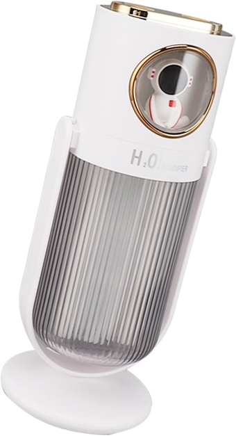 White Desk Humidifier 380ml Capacity USB Charge Colorful LED Light Small Humidifier for Home Small USB charge Room Diffuser Quiet Dual Nozzle