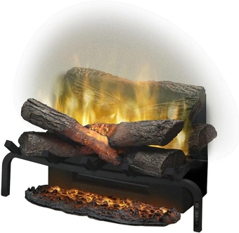 Dimplex Revillusion Electric Fireplace Log Insert - 20 Inch Faux Wooden Logs, Plug in Electric Heater + Glowing Ash Mat; Remote Control Included - Supplemental Zone Heat | Model #DLG920