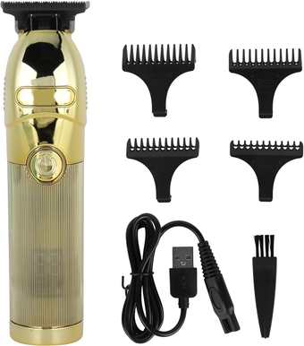 Men's Electric Hair Clipper, Mens Hair Clippers Cordless Hair Trimmer Haircut & Grooming Kit for Men Rechargeable Hair Cutting Grooming Trimming Kit, Zero Gapped Hair Clipper for Men(Gold)