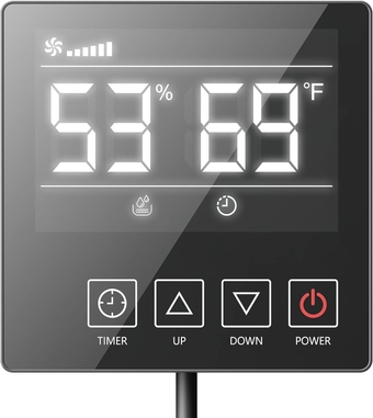 Remote Controller for Model DY113/DY120/DY145,Digital Humidity, Temperature, Adapt the Humidity Level, for Basement Crawl Space Dehumidifier